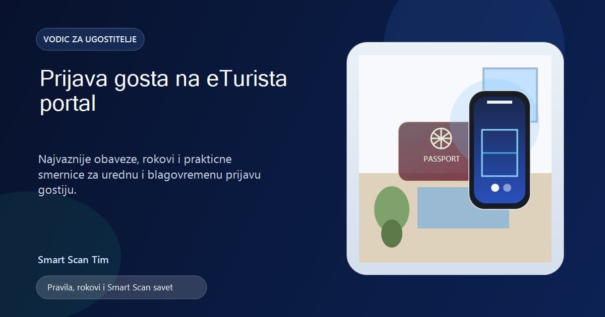 Prijava gosta na eTurista portal: najvažnije stvari koje treba da znate