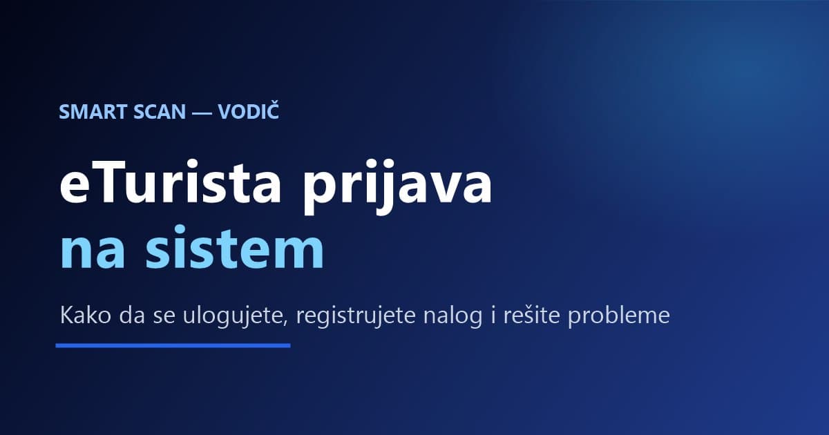 eTurista prijava na sistem: vodič i česti problemi